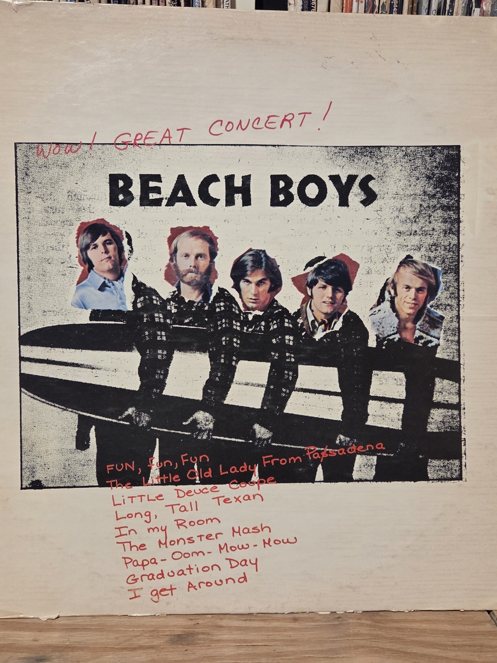 Beach Boys "Wow! Great concert!" vintage vinyl 72